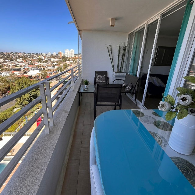 CONCÓN / ARRIENDO DEPTO AMOBLADO 1D 1B VISTA AL MAR - Imagen 13