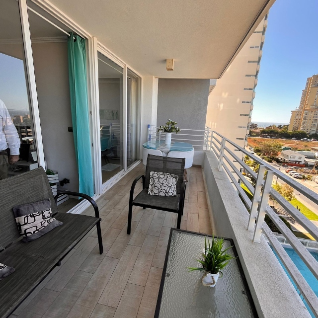 CONCÓN / ARRIENDO DEPTO AMOBLADO 1D 1B VISTA AL MAR - Imagen 14